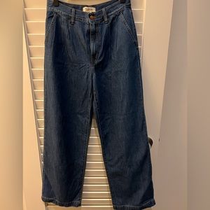 Madewell “baggy straight” trouser style jeans